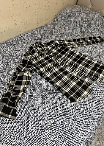 DeFacto Siyah Beyaz Ekose Oduncu Gömlek - Görsel 3