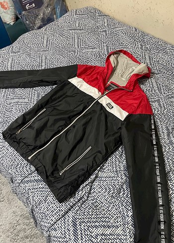 DeFacto Kapüşonlu Renk Bloklu Mont  S Beden - Görsel 2