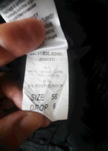 Siyah Düğmeli Erkek Ofis Pantolonu - Görsel 5