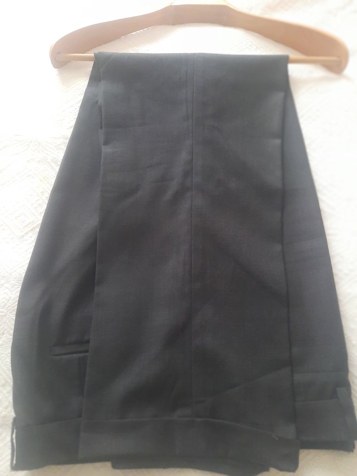 Siyah Düğmeli Erkek Ofis Pantolonu - Görsel 4