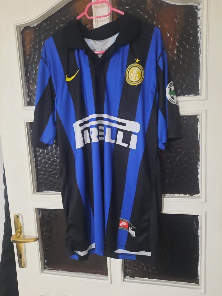 Mavi Çizgili Ronaldo Numaralı Erkek Forma - Görsel 2