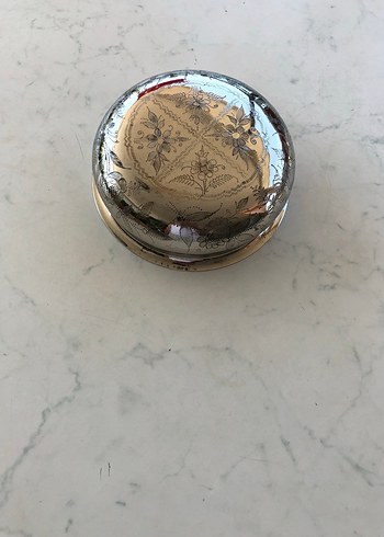 Parlak gümüş Renkli Bakır Kase - Görsel 5