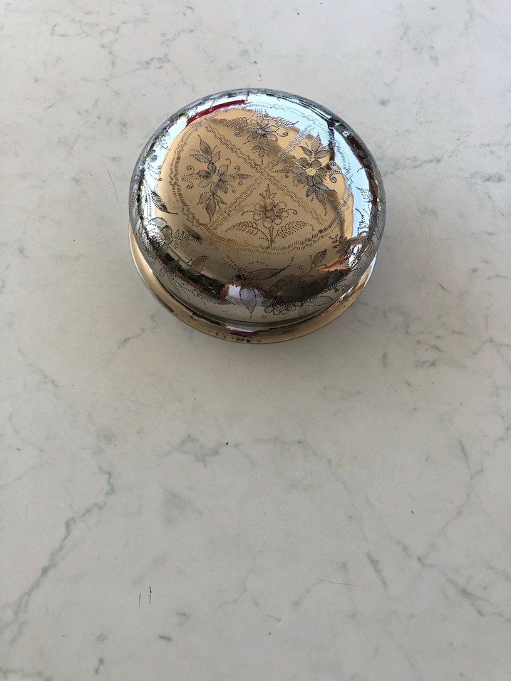 Parlak gümüş Renkli Bakır Kase - Görsel 5