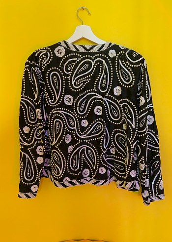 Fangaz Designs hand-beaded jacket  handmade in London (L) - Görsel 3