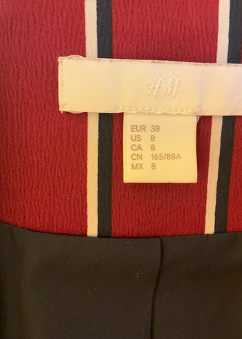 H&M striped blazer  purchased in London (EU 38) - Görsel 4