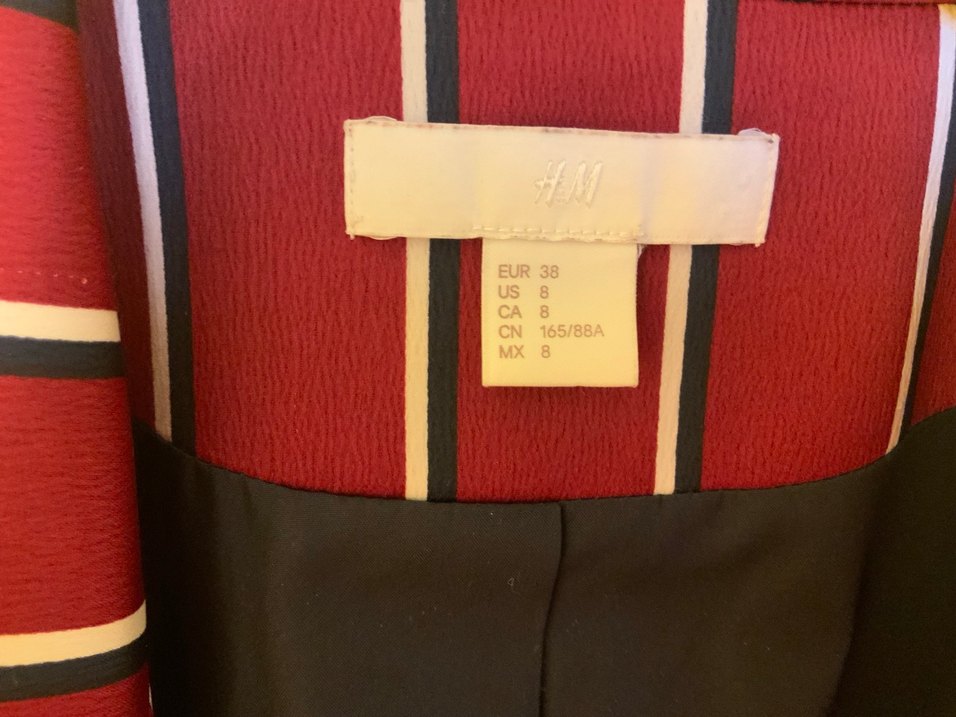 H&M striped blazer  purchased in London (EU 38) - Görsel 4