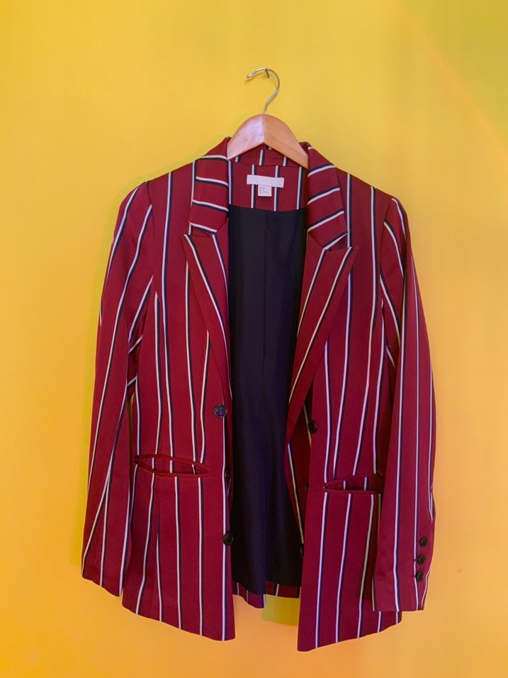 H&M striped blazer  purchased in London (EU 38) - Görsel 2