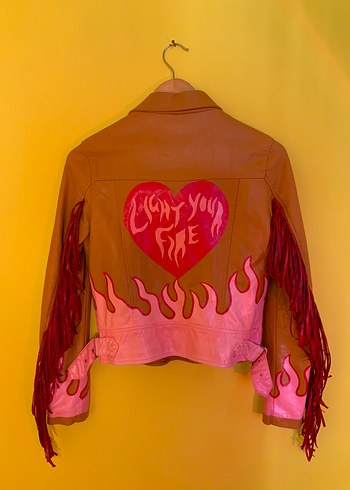 Noemi Kent Paris hand-painted jacket  one of a kind (S) - Görsel 3