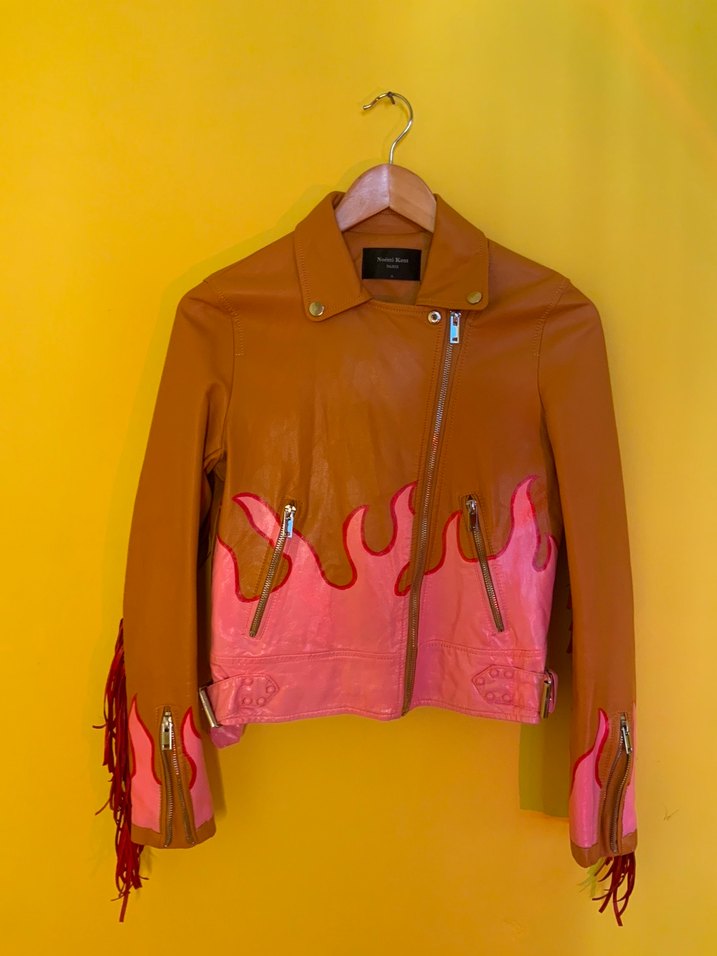 Noemi Kent Paris hand-painted jacket  one of a kind (S) - Görsel 4