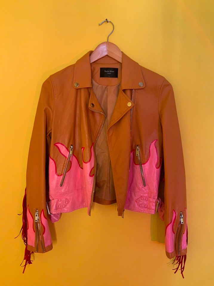 Noemi Kent Paris hand-painted jacket  one of a kind (S) - Görsel 2