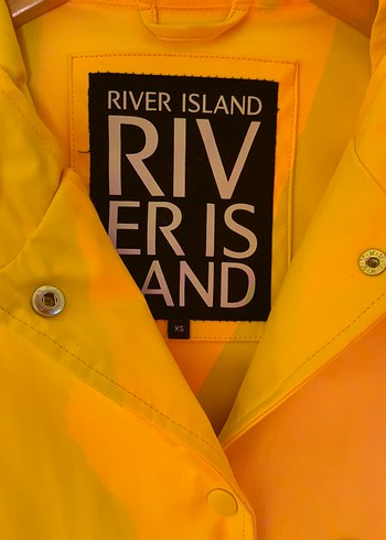 River Island yellow raincoat  purchased in London (XS) - Görsel 4