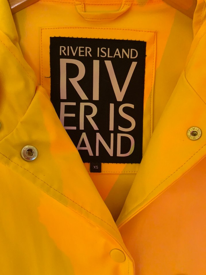 River Island yellow raincoat  purchased in London (XS) - Görsel 4