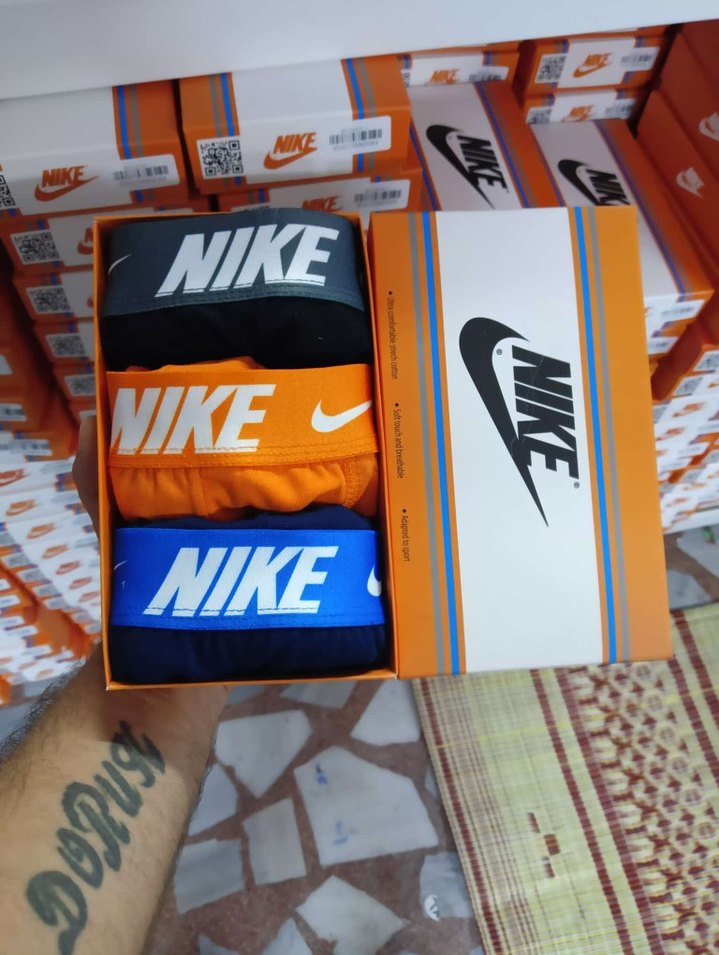 Calvin Klein & Nike   Baskılı Erkek Boxer 3'lü - Görsel 2