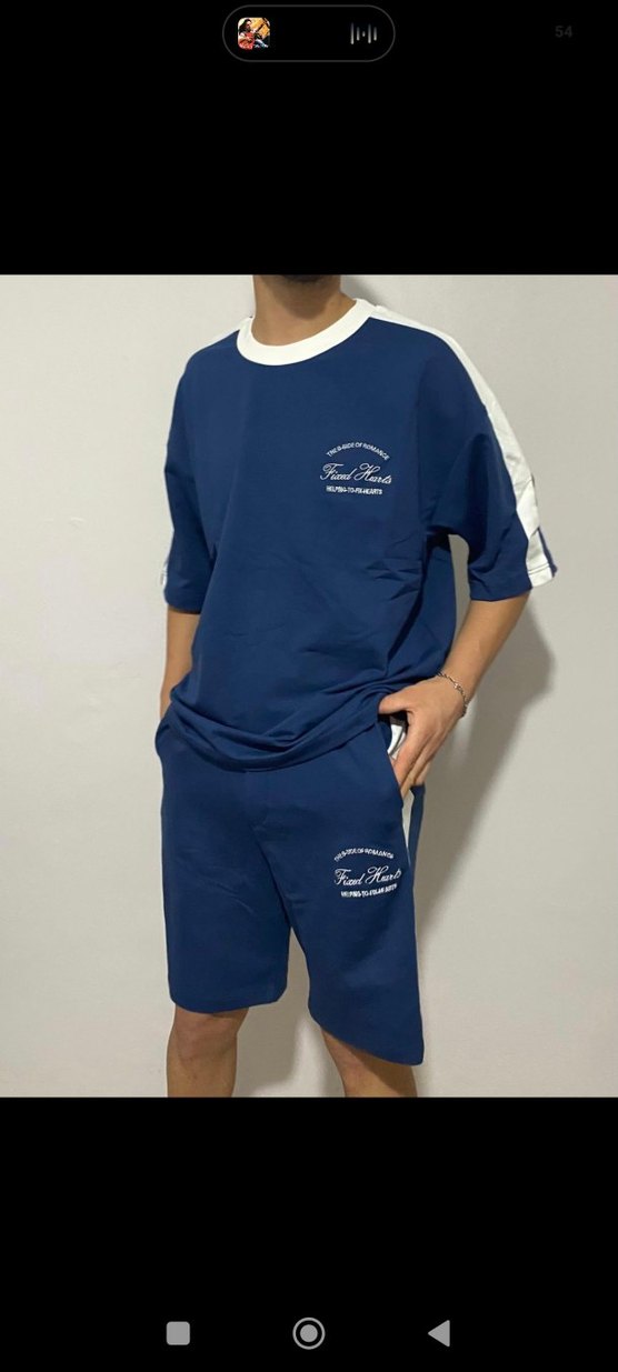 FİXED HEARTS BASKILI OVERSİZE T-SHİRT - Görsel 4