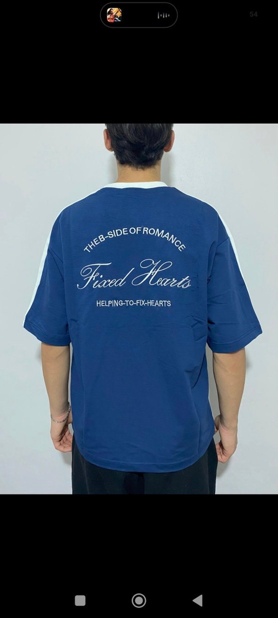 FİXED HEARTS BASKILI OVERSİZE T-SHİRT - Görsel 2