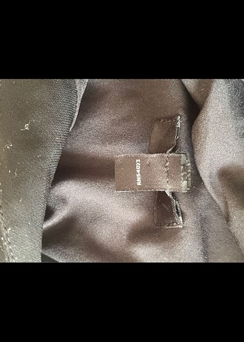 xl Beden Siyah V Yakalı Uzun Kadın Elbise