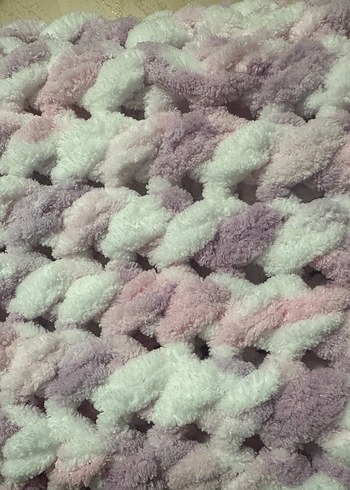 Pembe Pastel Tonlu Puffy Çocuk Battaniyesi - Görsel 2