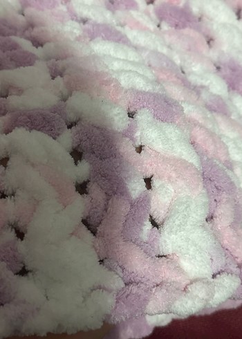 Pembe Pastel Tonlu Puffy Çocuk Battaniyesi - Görsel 7