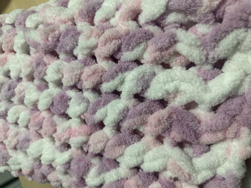 Pembe Pastel Tonlu Puffy Çocuk Battaniyesi - Görsel 3