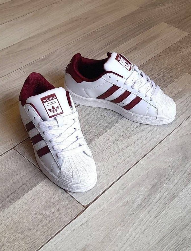 Kadın Bordo Adidas Bağcıklı Spor Ayakkabı - Görsel 3