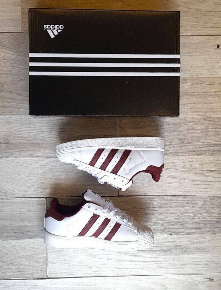 Kadın Bordo Adidas Bağcıklı Spor Ayakkabı - Görsel 4
