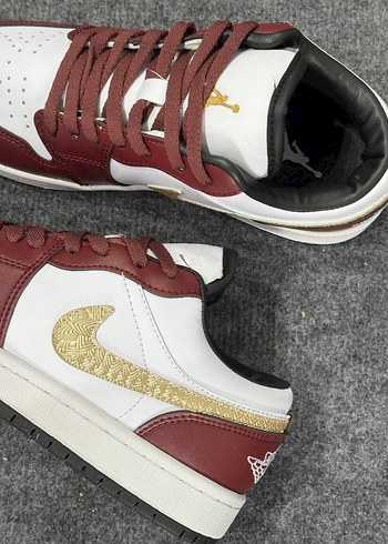 Bordo Stiletto Topuklu Kadın Spor Ayakkabı - Görsel 4