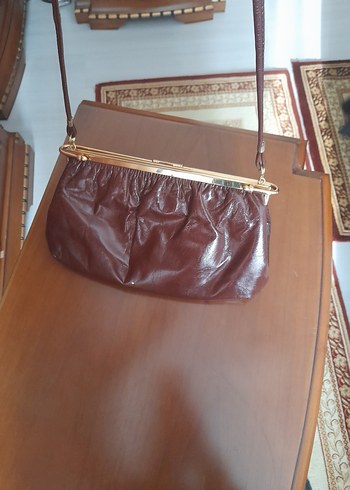 Kahverengi Vintage Deri Kadın Çanta - Görsel 2