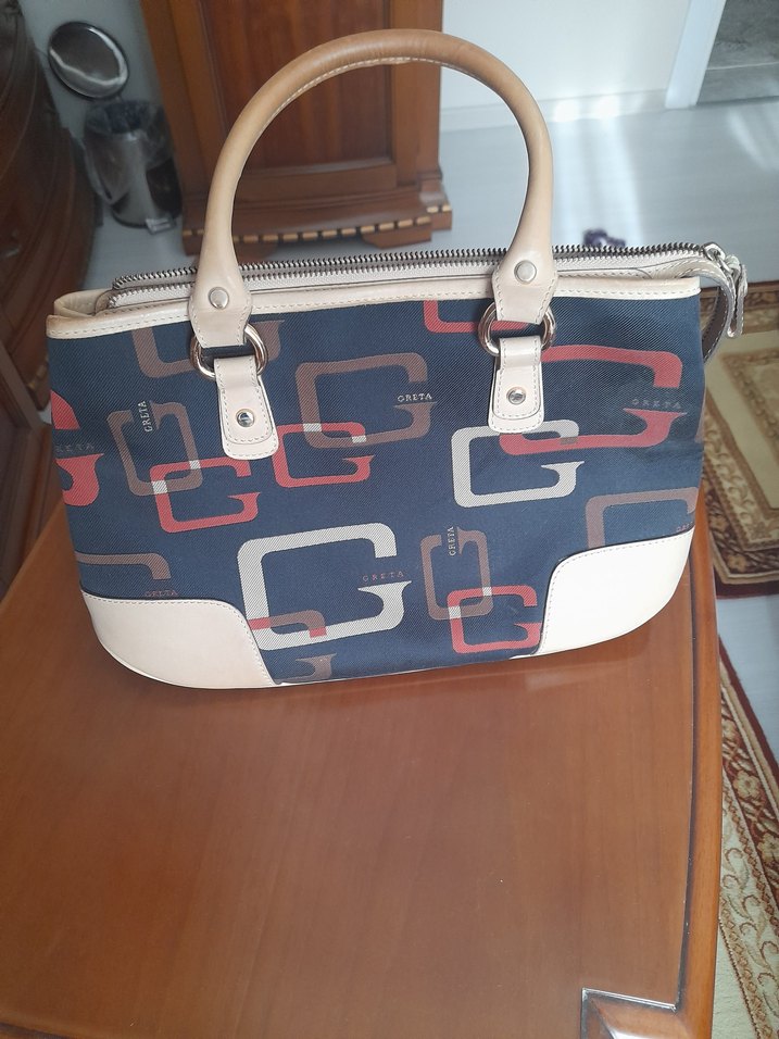 Çok Renkli Deri Kadın Omuz Çantası - Görsel 2