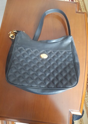 Siyah Deri Tokalı Kadın Çantası - Görsel 2