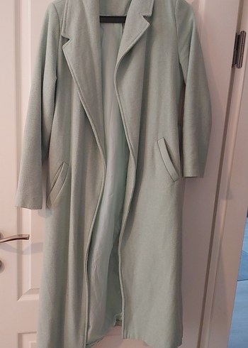 Açık Yeşil Uzun Kaban - Görsel 2