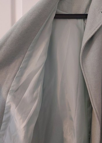 Açık Yeşil Uzun Kaban - Görsel 6