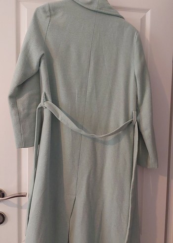 Açık Yeşil Uzun Kaban - Görsel 8