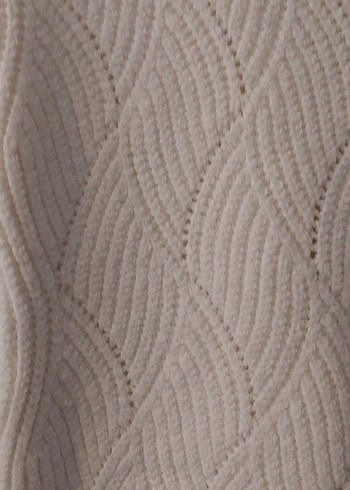 Kadın Beyaz Triko Kayık Yaka Kazak - Görsel 2