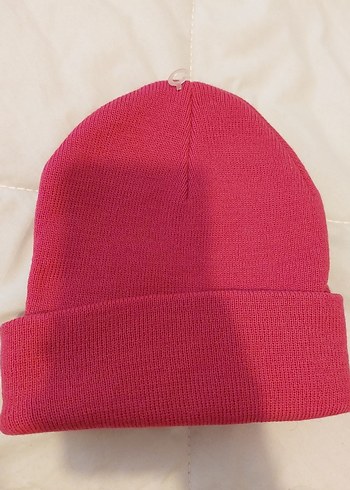 Kadın lila ve Pembe Örgü Bere - Görsel 2