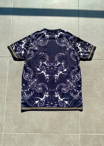 Erkek Siyah Baskılı Kısa Kollu VERSACE Forma - Görsel 2