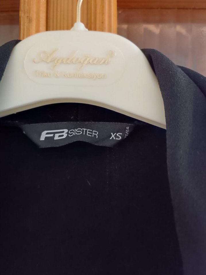 Kadın Siyah Midi Blazer Ceket - Görsel 2