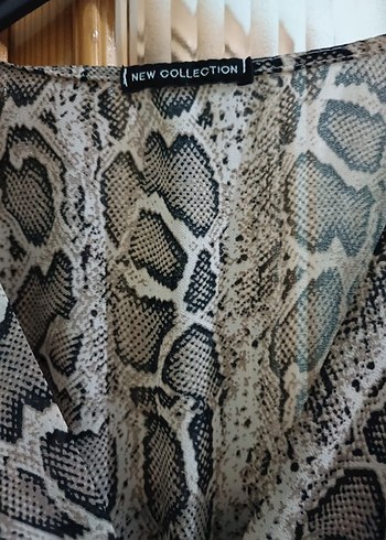 Yılan Desenli Bohem Uzun Elbise - Görsel 2