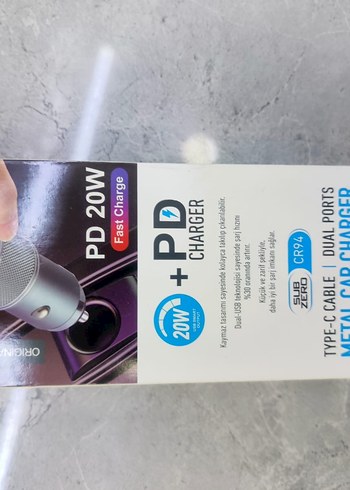 Araç Şarj Cihazı CR94 Gri - Görsel 3