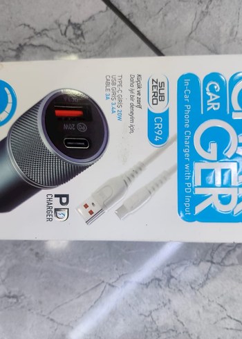 Araç Şarj Cihazı CR94 Gri - Görsel 2