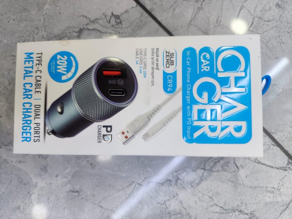 Araç Şarj Cihazı CR94 Gri - Görsel 2