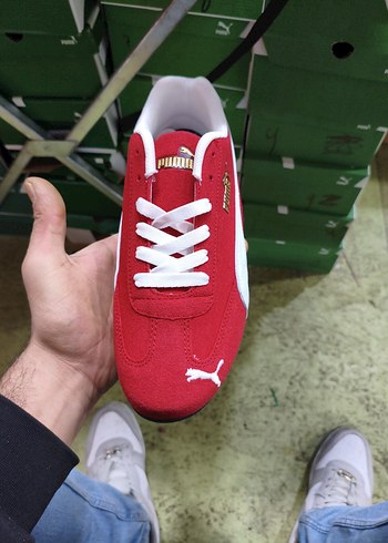 Erkek Kırmızı Puma Spor Ayakkabı 43 numara - Görsel 4
