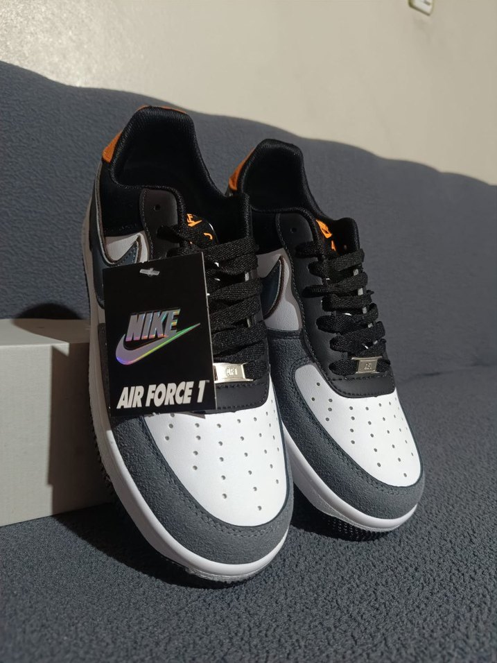 Gri Nike Air Force 1 Erkek Spor Ayakkabı - Görsel 4