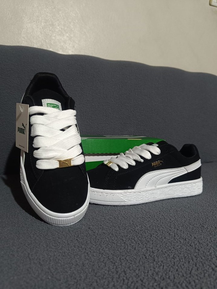 Puma Siyah Beyaz unisex Sneakers - Görsel 4