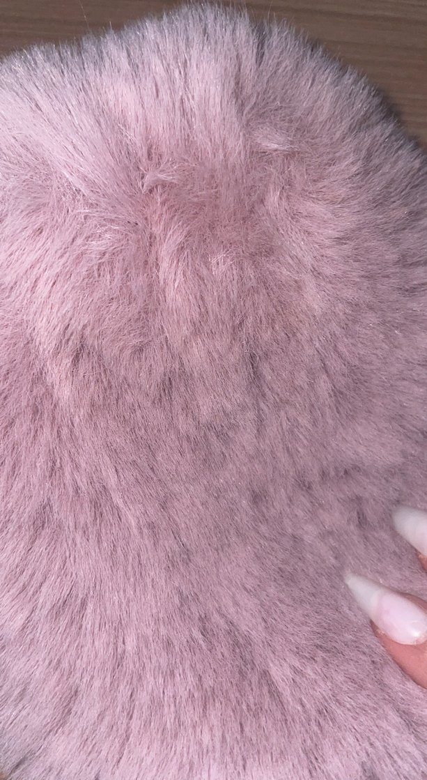 Pembe Peluş Makyaj Çantası - Görsel 3