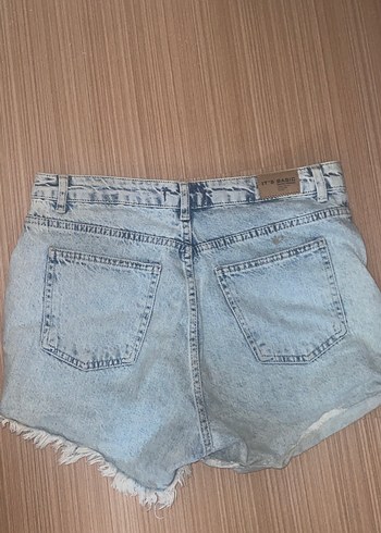 Kadın Kot Şort Mini Mavi - Görsel 2