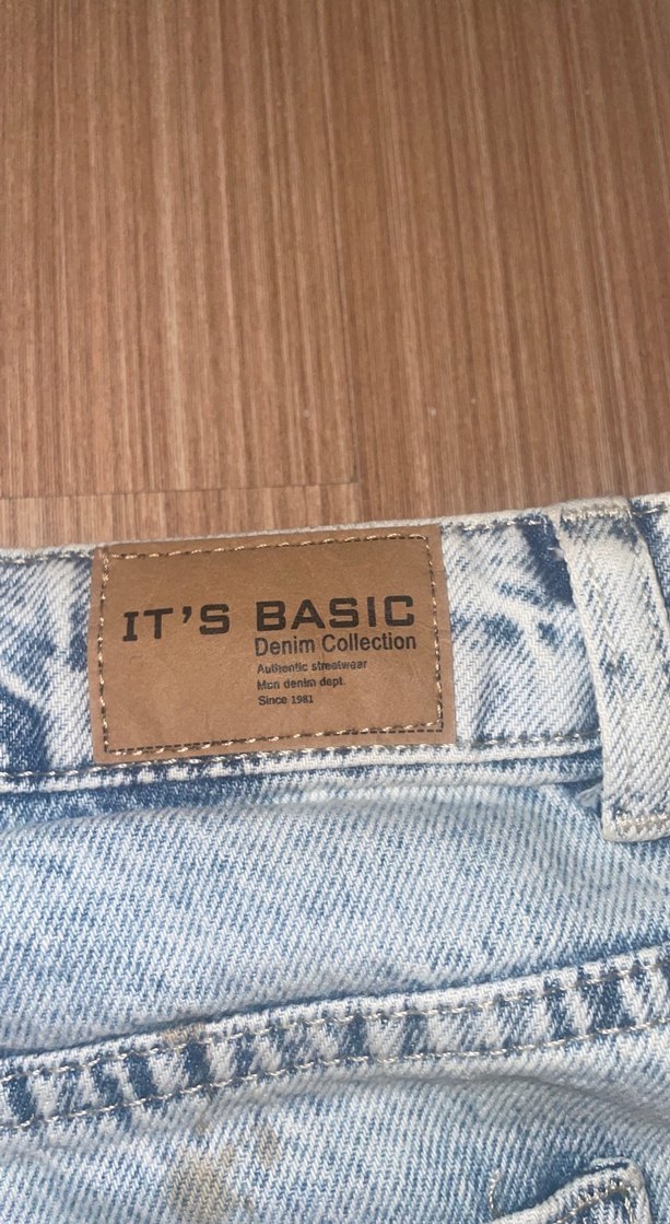 Kadın Kot Şort Mini Mavi - Görsel 3