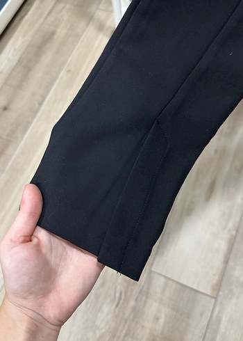 Siyah Streç Kumaş Kadın Pantolon - Görsel 2
