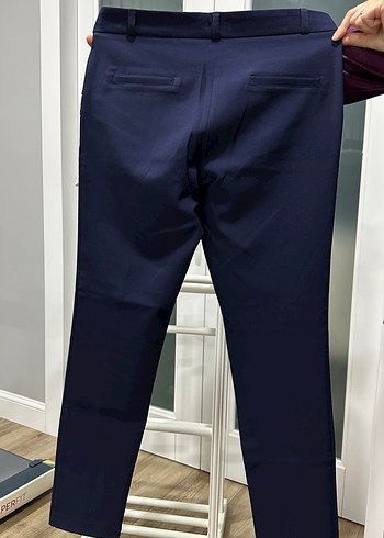 Lacivert Kadın Kumaş Pantolon - Regular Fit - Görsel 2