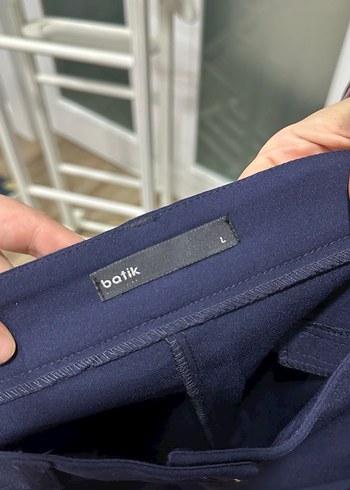 Lacivert Kadın Kumaş Pantolon - Regular Fit - Görsel 3