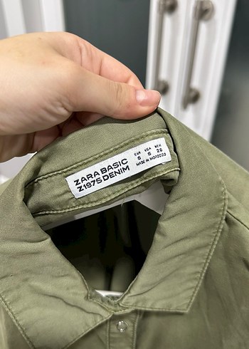 Düğmeli Yarım Kollu Kadın Keten Gömlek - Görsel 4